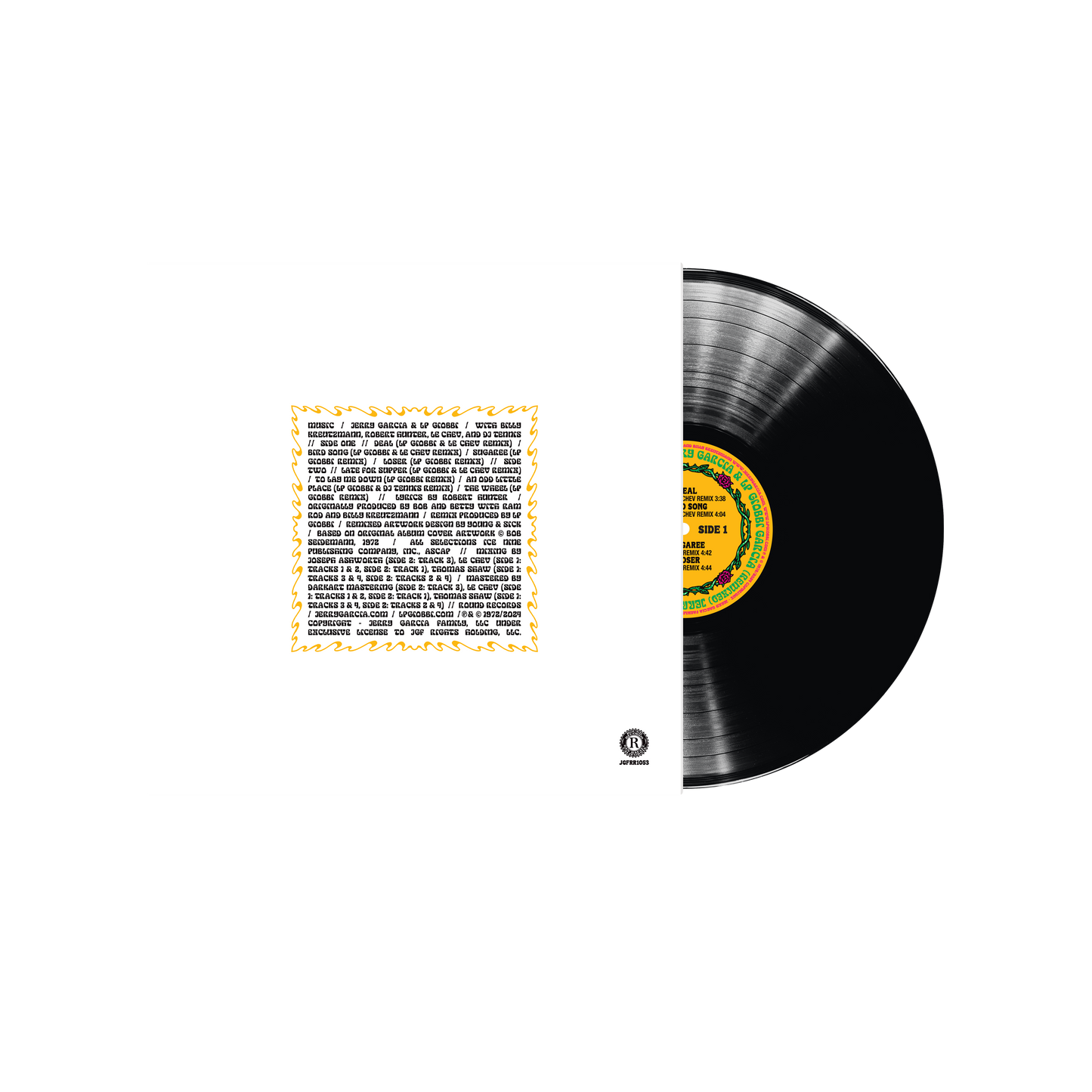 Jerry Garcia x LP Giobbi - Garcia (Remixed) Vinyl Jerry Garcia x LP Giobbi - Garcia (Remixed) Vinyl