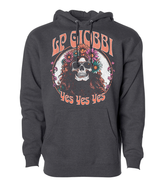 YYY Flower Crown Hoodie Charcoal