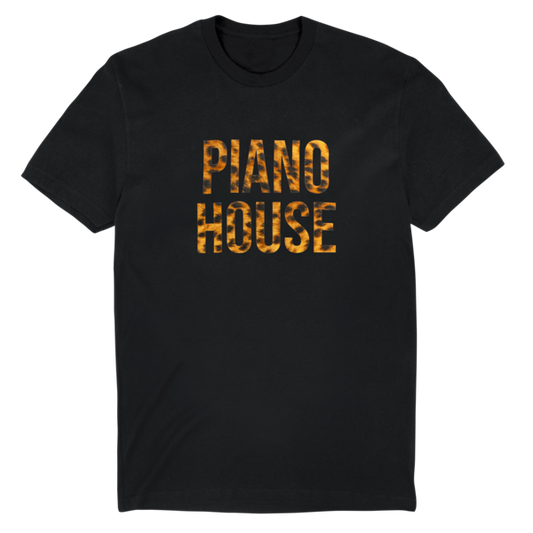 Piano House Leopard (Black) Tee