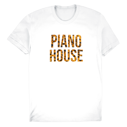 Piano House Leopard (White) Tee